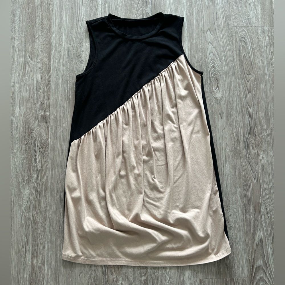 Two-Tone Mini Dress